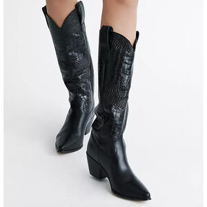 Free people Two Step Tall Western Boots 6.5